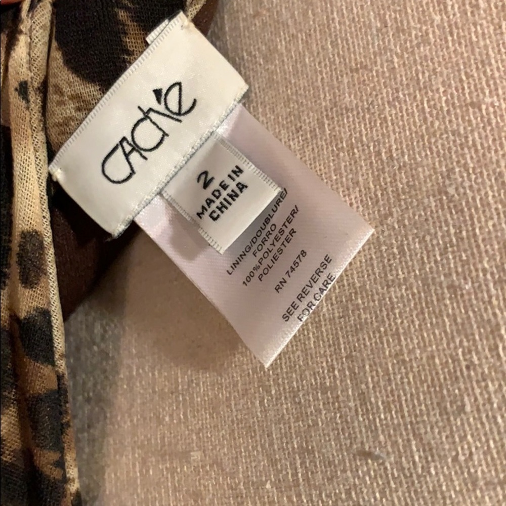 Cache Leopard Dress One Shoulder - Picture 4 of 4